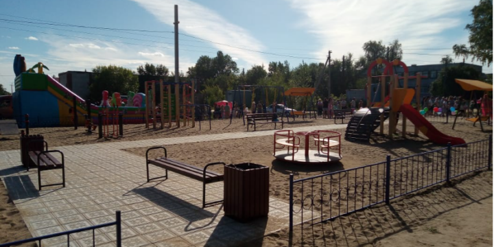Устройство Детской Площадки по ул. Магистральная, п. Речной, Ачаирского сельского поселения Омского муниципального района Омской области (2022г.)